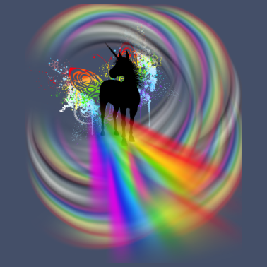 Motiv Einhorn Regenbogen Mystery