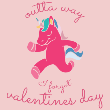 Motiv Aus dem Weg, ich habe den Valentinstag vergessen