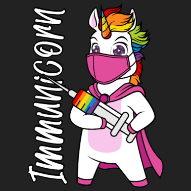 Motiv Geimpft Impfung impfen Immunicorn Spritze