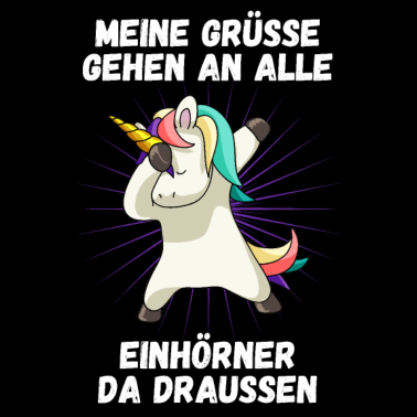 Motiv Grüße Dabbendes Einhorn Magisch Unicorn