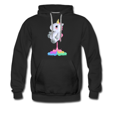 Einhörner Hoodie - Lustiges Einhorn, das Regenbogen furzt, furzt Geschenk Ide
