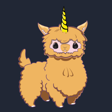 Motiv Baby Einhorn Alpaka