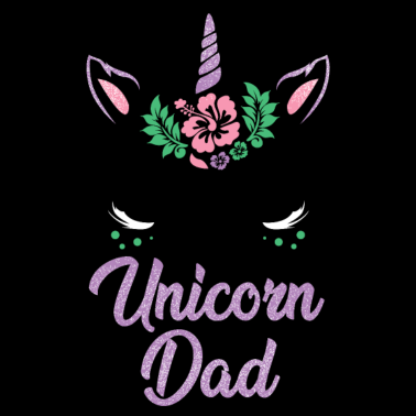 Motiv Einhorn Papa Funny Tee