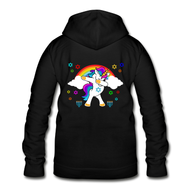 Einhörner Hoodie - Hanukkah Einhorn Dabbing Jude Chanukah
