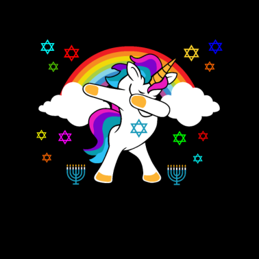 Motiv Hanukkah Einhorn Dabbing Jude Chanukah