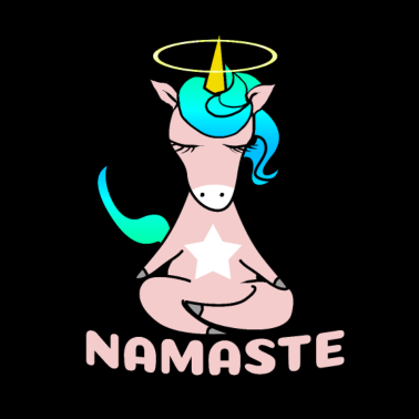 Motiv Einhorn Yoga Unicorn Namaste Pony Meditation