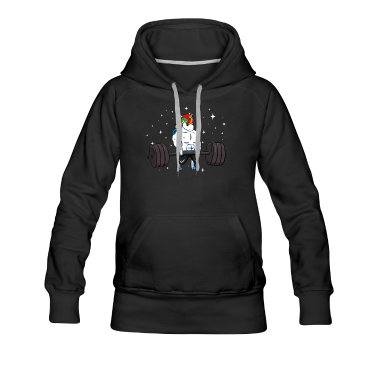 Einhörner Hoodie - Einhorn Kreuzheben