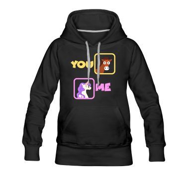 Einhörner Hoodie - Einhorn Ich Du Pferd