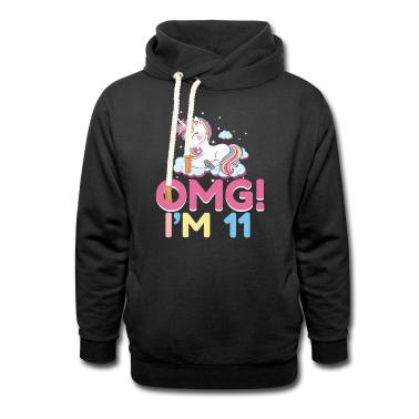 Einhörner Hoodie - 11. Geburtstag Mädchen 11 Jahre Einhorn Party