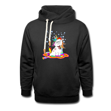 Einhörner Hoodie - Einhorn Betrunken Alkohol Bier Party Geschenk