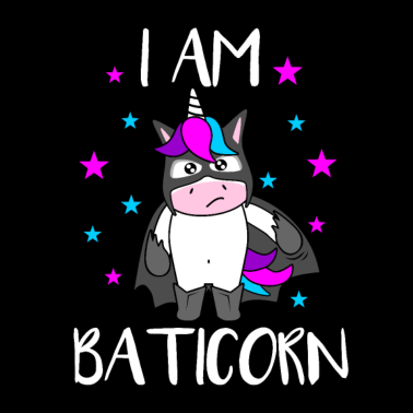 Motiv Baticorn Einhorn Superheld Superheldin