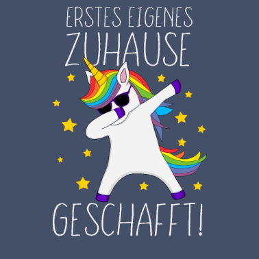 Motiv Einzug Bauherrin eigene Wohnung Damen Einhorn