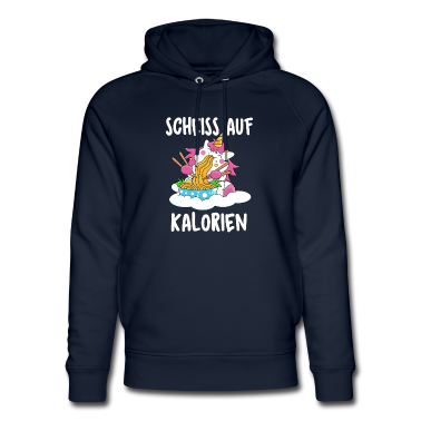 Einhörner Hoodie - Einhorn Scheiss auf Kalorien