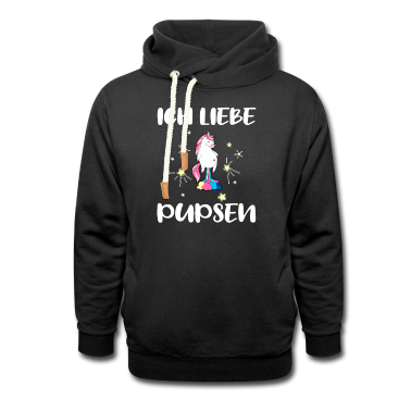 Einhörner Hoodie - Ich liebe Pupsen I love Pupsen Pupsendes einhorn