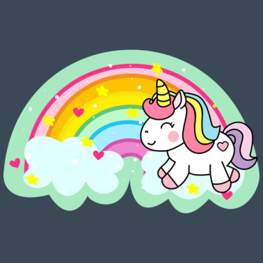 Motiv Einhorn Regenbogen