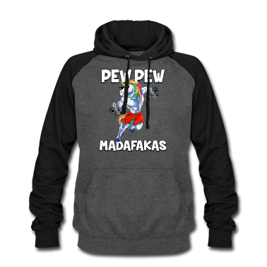 Einhörner Hoodie - Pew Pew Madafakas Einhorn