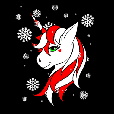 Motiv Einhorn Weihnachten