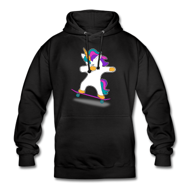 Einhörner Hoodie - Funny dabbing Skater Einhorn Shirt