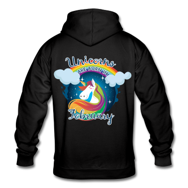 Einhörner Hoodie - Einhörner sind im Februar geboren