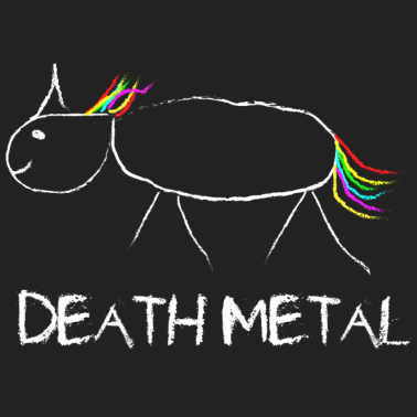 Motiv Death Metal Unicorn