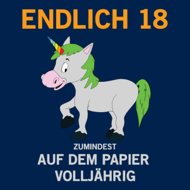 Motiv Einhorn geschenk für den 18 er