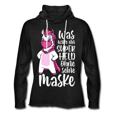 Einhörner Hoodie - Was wäre ein Superheld ohne seine Maske Einhorn