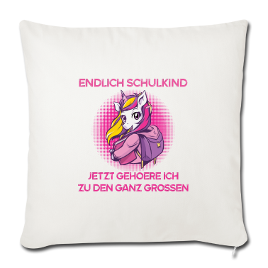 Einhörner Kissenbezug - Schulanfang Einhorn Kinder Schule