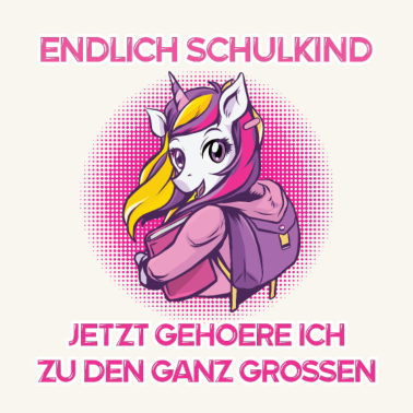 Motiv Schulanfang Einhorn Kinder Schule