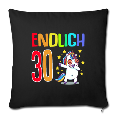 Einhörner Kissenbezug - Endlich 30