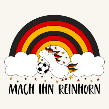 Motiv Deutschland Einhorn Mach Ihn Reinhorn Fußball Ball