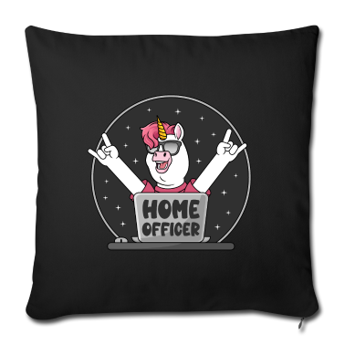Einhörner Kissenbezug - Homeofficer Einhorn Home Officer Büro Homeoffice