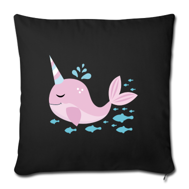 Einhörner Kissenbezug - Einhorn Wal Walbaby