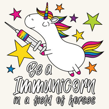 Motiv Geimpft Einhorn Immunicorn