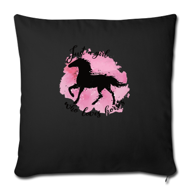 Einhörner Kissenbezug - Just a Girl who loves Horses