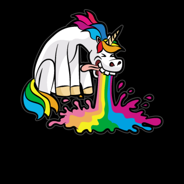 Motiv Kotzendes Einhorn Kotze Übergeben Brechen lustig