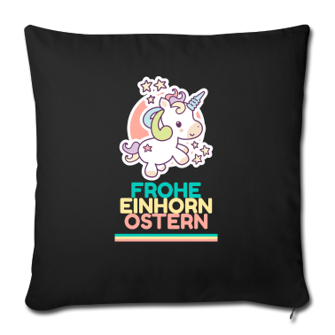 Einhörner Kissenbezug - Frohe Einhorn Ostern - Süßes Design als Geschenk