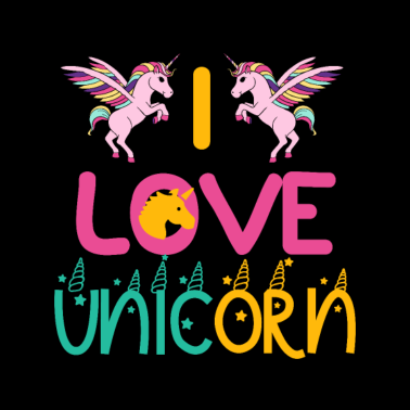 Motiv I love unicorn
