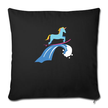 Einhörner Kissenbezug - Surfendes Einhorn