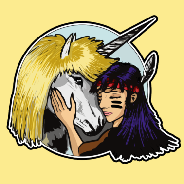 Motiv Einhorn Mädchen