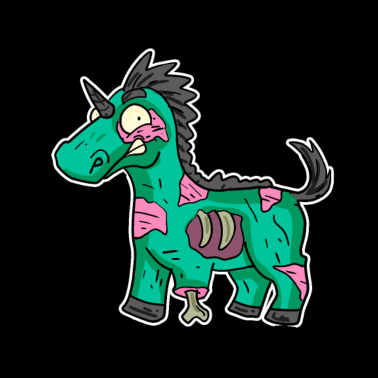 Motiv Halloween Einhorn - Zombie Einhorn Geschenk