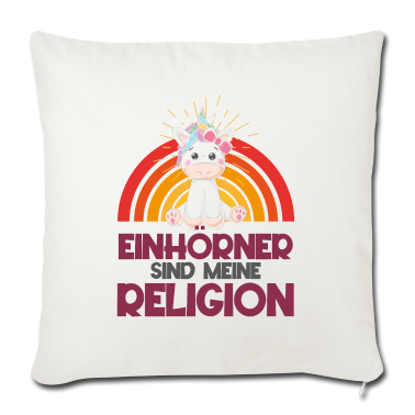 Einhörner Kissenbezug - Einhorn Einhörner - Einhörner sind meine Religion