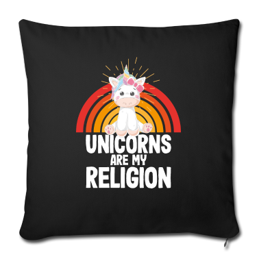 Einhörner Kissenbezug - Einhorn Einhörner - Einhörner sind meine Religion
