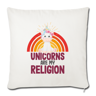 Einhörner Kissenbezug - Einhorn Einhörner - Einhörner sind meine Religion