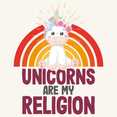 Motiv Einhorn Einhörner - Einhörner sind meine Religion