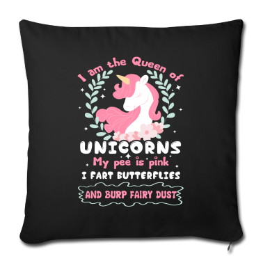 Einhörner Kissenbezug - Einhorn Ich bin die Königin der Einhörner