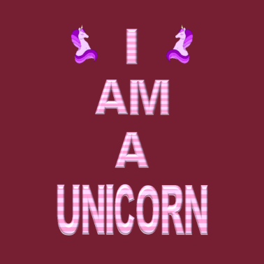 Motiv Rosa Einhorn ich bin ein Einhorn