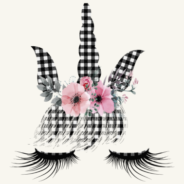 Motiv Einhorn Einhorn Tartan