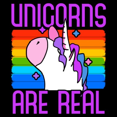 Motiv Einhorn Einhörner sind echt