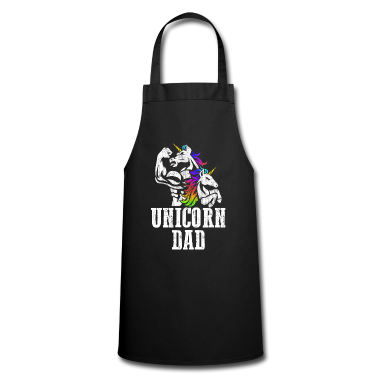 Einhörner Schürze - Einhorn-Vati-Geschenk von der Einhorn-Tochter zu Dadacorn