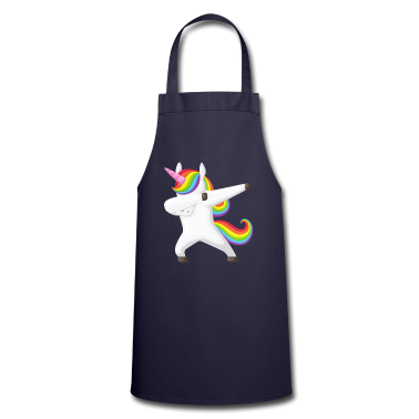 Einhörner Schürze - Einhorn Dab, Dabbendes Einhorn, DAB, Regenbogen